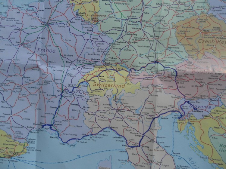 Il tragitto del nostro viaggio...