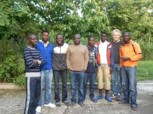 Davide con alcuni dei ragazzi